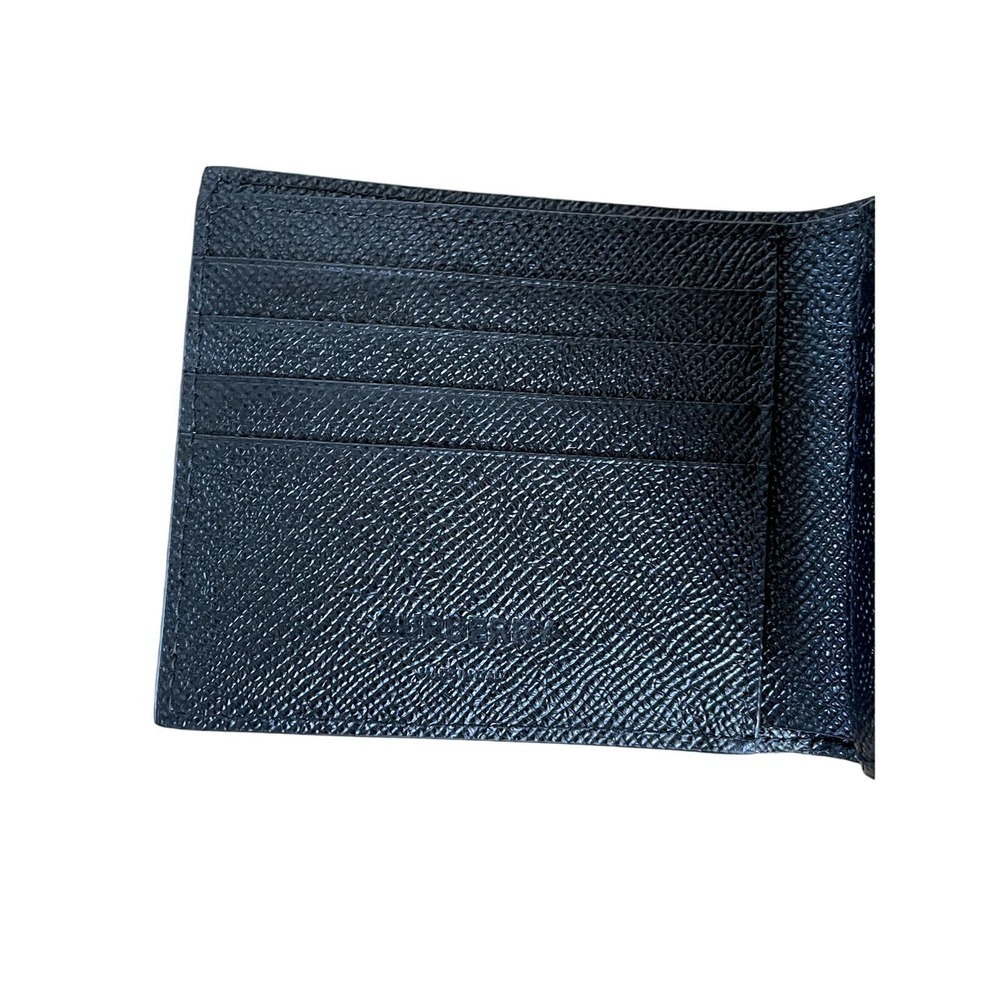 NEW BURBERRY 8014653 GRAINY LEATHER INTERNATIONAL BIFOLD WALLET with logo - Picture 8 of 13